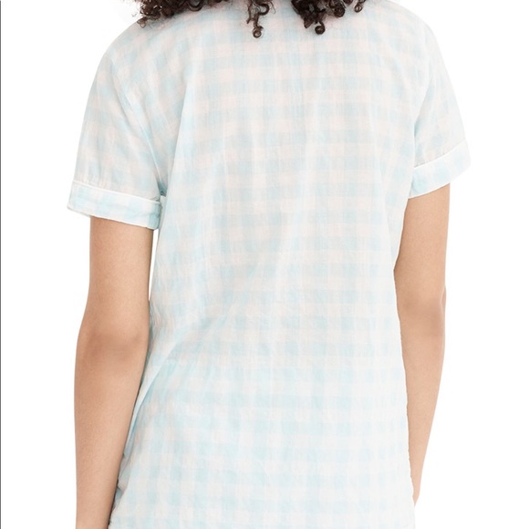 J.CREW Gingham Pajama Top - Picture 5 of 8